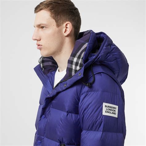 burberry puffer blue|Burberry puffer coat men's.